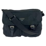 Pre-owned Canvas prada-bags Prada Vintage , Black , Dames