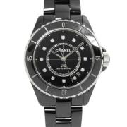 Pre-owned Glass watches Chanel Vintage , Black , Dames