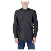 Slim Fit Overhemd Lange Mouw Antony Morato , Gray , Heren