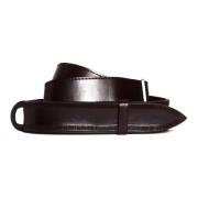 Bruin Bullleer Riem Orciani , Brown , Heren