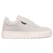 Witte Nubuck Leren Sneakers Antony Morato , White , Heren