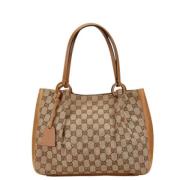 Pre-owned Canvas gucci-bags Gucci Vintage , Brown , Dames