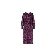 Bree VHals Midi Jurk Fabienne Chapot , Pink , Dames