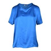 Elegante Viscose Rayon Blouse Think! , Blue , Dames