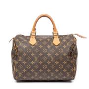 Pre-owned Canvas handbags Louis Vuitton Vintage , Brown , Dames