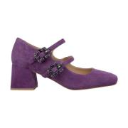 Schoen met hak en gespen Alma EN Pena , Purple , Dames