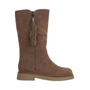 Enkellaars met kwastjes Alma EN Pena , Brown , Dames