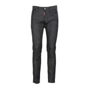 5 Pockets Pant Dsquared2 , Black , Heren