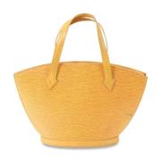 Pre-owned Leather shoulder-bags Louis Vuitton Vintage , Yellow , Dames