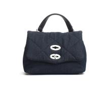 Denim Gevoerde Babytas Zanellato , Blue , Dames