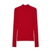 Rode Veneziano Cross-Back Sweater Twinset , Red , Dames