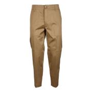 Casual Katoen Elastaan Broek Briglia , Brown , Heren