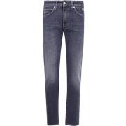 Blauw Zwart Denim Elastische Heren Jeans Roy Roger's , Blue , Heren