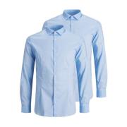 Tijdloze Elegantie Longsleeve Shirt Jack & Jones , Blue , Heren