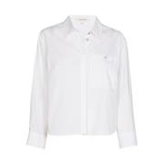 Witte Blouse met Boxy Fit Marie Méro , White , Dames