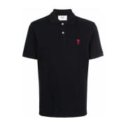 Polo Shirts Ami Paris , Black , Heren