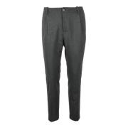 Elegante Stretchy Polyester Viscose Broek Daniele Alessandrini , Gray ...