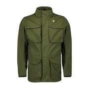 Stretch Nylon Manphy Parka voor Mannen K-Way , Green , Heren