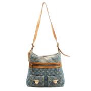 Pre-owned Denim shoulder-bags Louis Vuitton Vintage , Blue , Dames