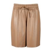 Bermuda Shorts van polyesterstof Max Mara Weekend , Brown , Dames