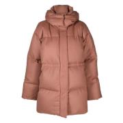 Beige Puffer & Down Wool Coat Joseph , Pink , Dames