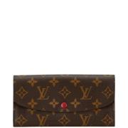 Pre-owned Leather wallets Louis Vuitton Vintage , Red , Dames