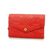 Pre-owned Leather wallets Louis Vuitton Vintage , Red , Dames