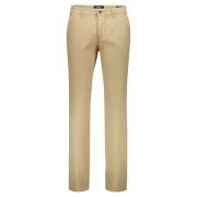 Beige Katoenen Broek Gardeur , Beige , Heren