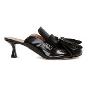 Zwarte Kwast Kitten Hak Muilezel JW Anderson , Black , Dames