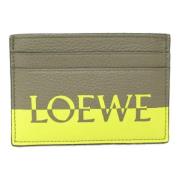 Pre-owned Leather wallets Loewe Pre-owned , Green , Dames