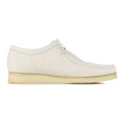 Off White Nubuck Heren Mocassin Schoen Clarks , White , Heren