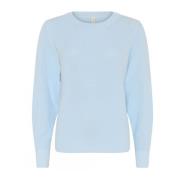 Oversize Sailor Stitch Pale Blue Blouse Skovhuus , Blue , Dames