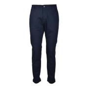 Modal Katoen Elastaan Broek Mason's , Blue , Heren