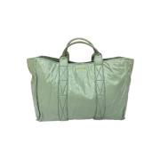 Pre-owned Leather handbags Miu Miu Pre-owned , Green , Dames