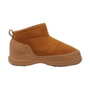 Cognac Suède Winterlaarzen Unisex Slip-On Moon Boot , Brown , Dames