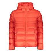 Ganzendons Hooded Ritsjas Herno , Red , Heren