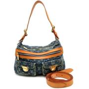 Pre-owned Fabric louis-vuitton-bags Louis Vuitton Vintage , Blue , Dam...