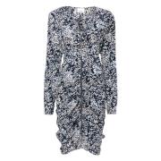 Abstract Print Midi Jurk Isabel Marant , Multicolor , Dames