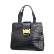 Pre-owned Leather handbags Salvatore Ferragamo Pre-owned , Black , Dam...