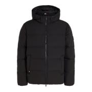 Gewatteerde jas met capuchon - Zwart Tommy Hilfiger , Black , Heren