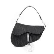 Pre-owned Canvas handbags Dior Vintage , Black , Dames