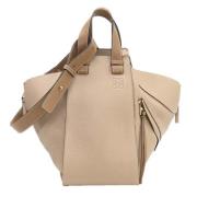 Pre-owned Leather handbags Loewe Pre-owned , Beige , Dames