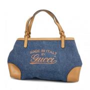 Pre-owned Denim gucci-bags Gucci Vintage , Blue , Dames