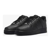 Zwarte Air Force 1 Sneaker Nike , Black , Heren