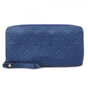 Pre-owned Leather wallets Louis Vuitton Vintage , Blue , Dames