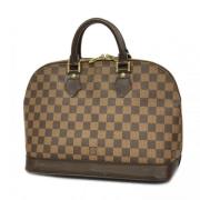 Pre-owned Fabric handbags Louis Vuitton Vintage , Brown , Dames