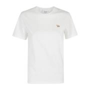 Vos Patch T-shirt Maison Kitsuné , White , Dames