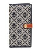 Blauwe Logo Slimme Portemonnee Tory Burch , Blue , Dames