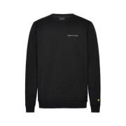 Geborduurde Crew Neck Sweatshirt Lyle & Scott , Black , Heren