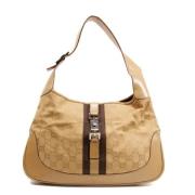 Pre-owned Canvas shoulder-bags Gucci Vintage , Beige , Dames